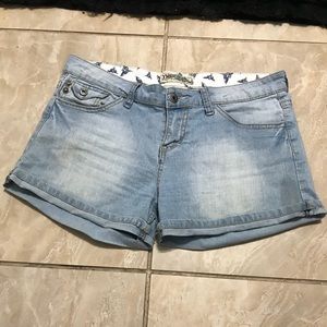 Vintage light blue jean shorts